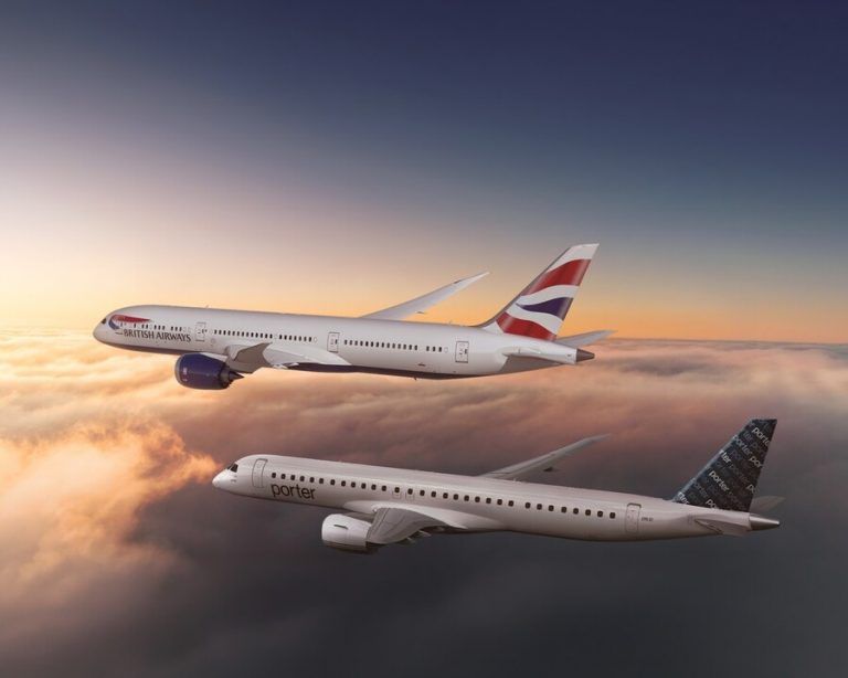 British Airways and Porter Airlines with new codeshare agreement