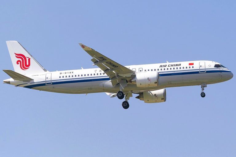 China’s C919 aircraft with its first international scheduled service