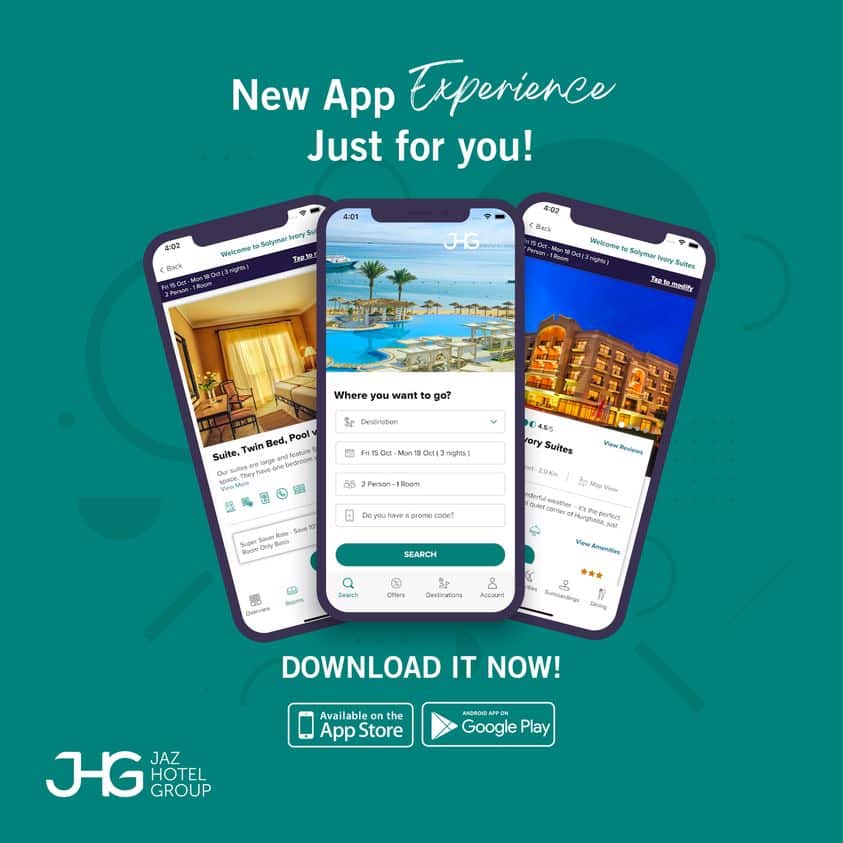 Jaz Hotels announce the launch of our new mobile app