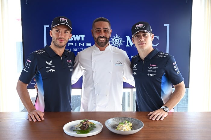 MSC Cruises Brings Its Authentic Gastronomic Experiences To BWT Alpine Formula One® Team At Italian Grand Prix