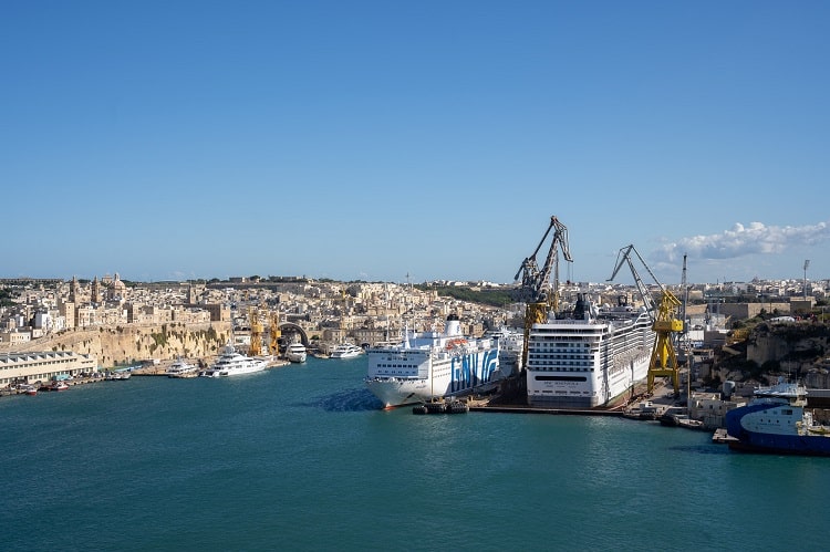 Major Refurbishment Of MSC Magnifica Begins In Malta Shipyard
